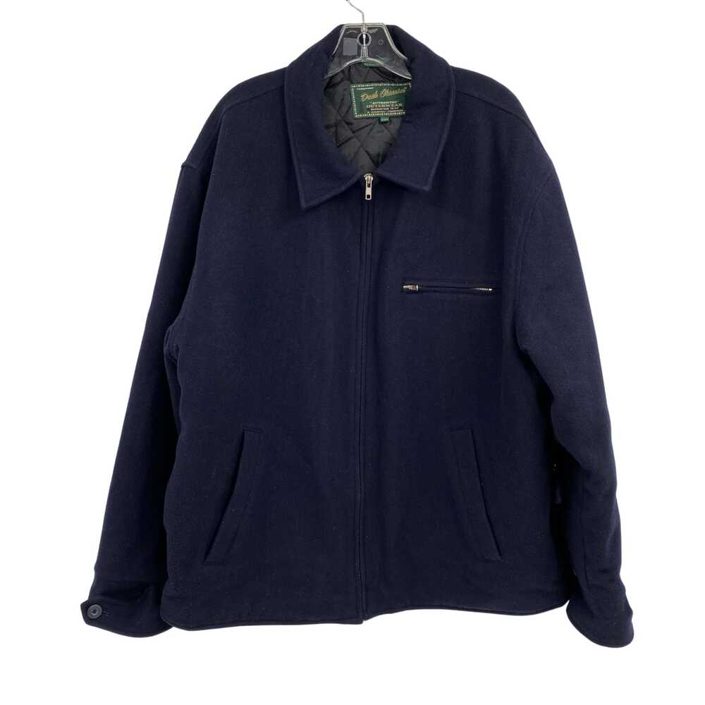 Dash Classic Blue Wool Blend Zip Up Coat | Men’s XXL